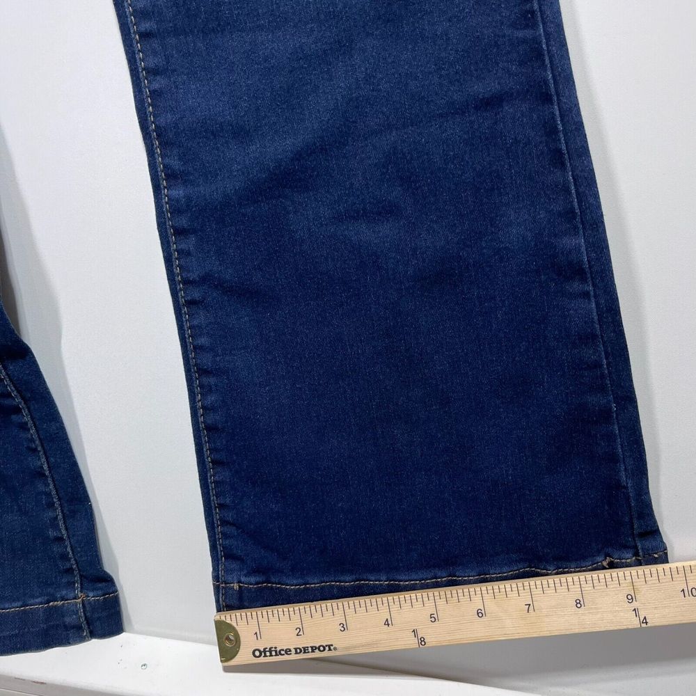 Sofia Jeans by Sofia Vergara Melisa Super High Rise Sz 4 Flare Pull On Dark Wash - Picture 12 of 16